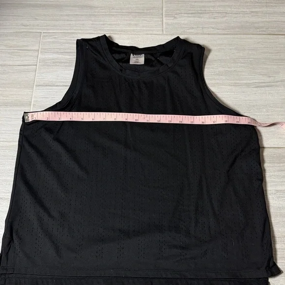 Member’s Mark Set of Three Sleeveless Mesh Tops - Black, Blue, and Gray Large - Picture 8 of 9